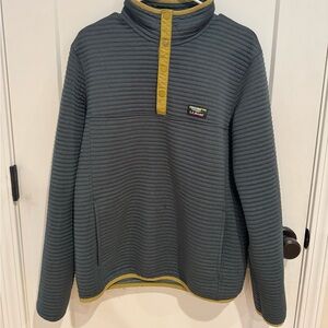 Men's Green LL Bean Jacket with Yellow Accents
